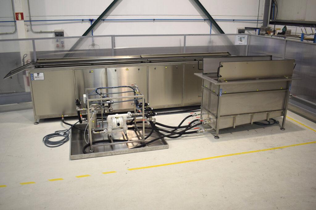 Ultrasonic cleaning equipment 3 tanks 1200 L​