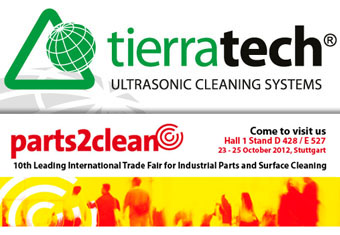 Tierra Tech® will attend Parts2Clean in Stuttgart, from 23th to 25th of october 10 2012 Parts2clean stuttgart