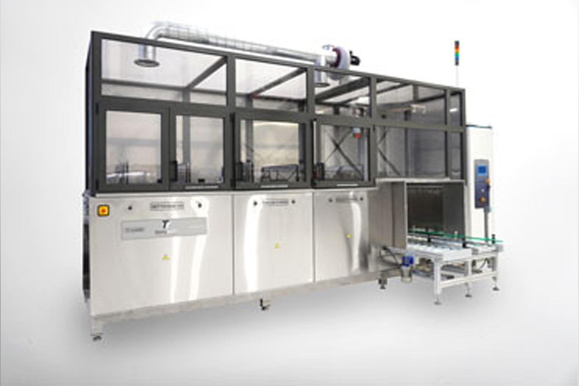 Apparecchio a ultrasuoni industriale 3 VASCHE 530 L