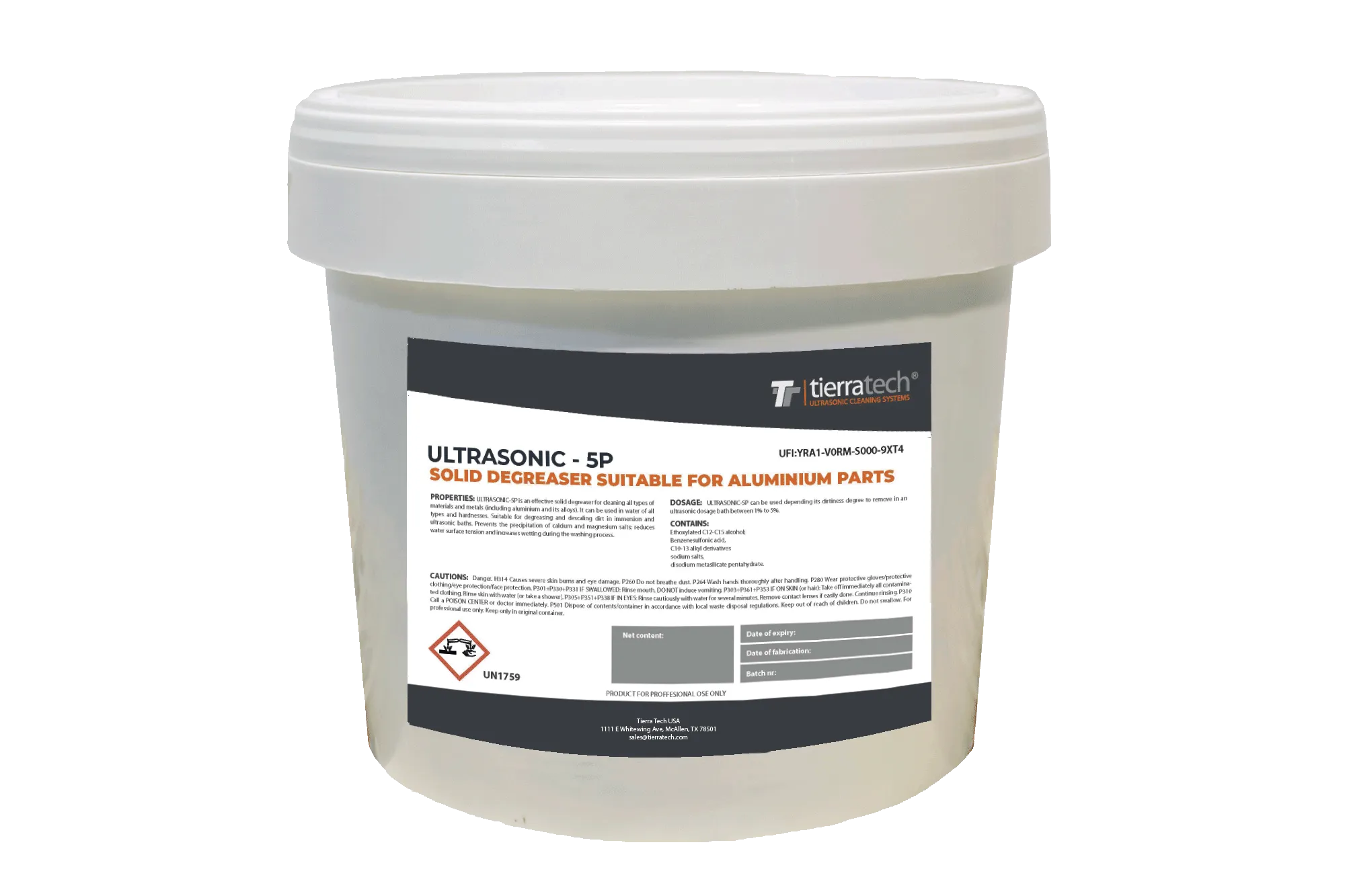 Ultrasonic cleaner solution Ultrasonic - 5P