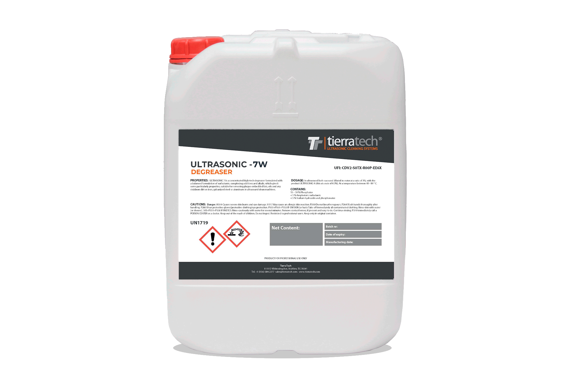 Ultrasonic cleaner solution Ultrasonic - 7W